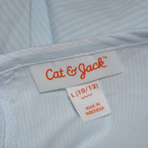 New CAT & JACK Striped Layered Ruffle Top - Picture 5 of 6